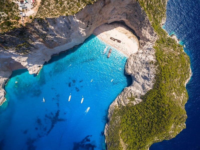 Navagio Beach in Zakynthos