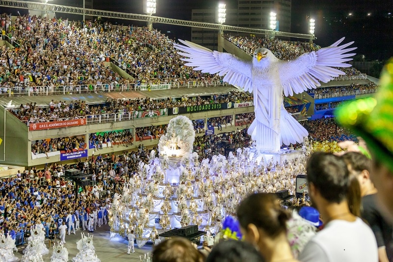 Carnival in Rio de Janeiro in Brazil