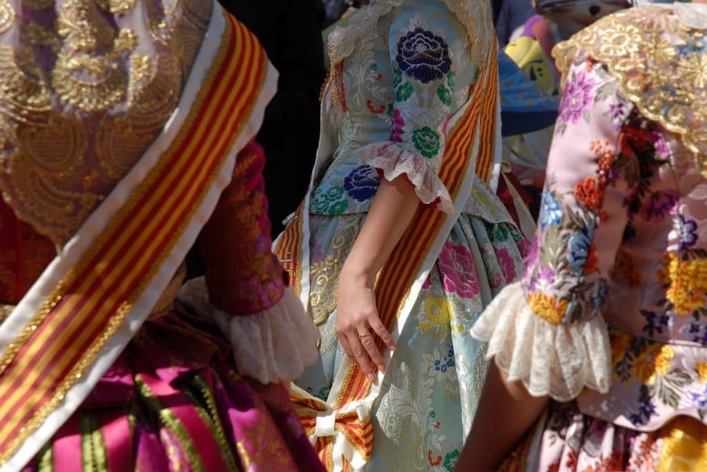 Spanish Dresses at las fallas