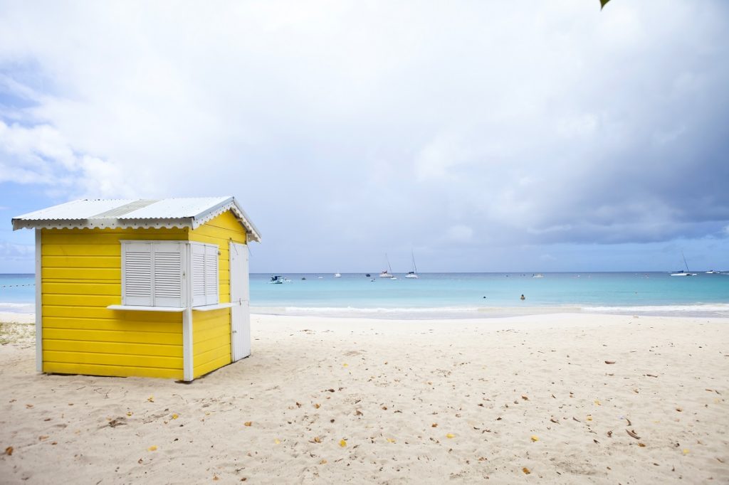 beach hut, barbados