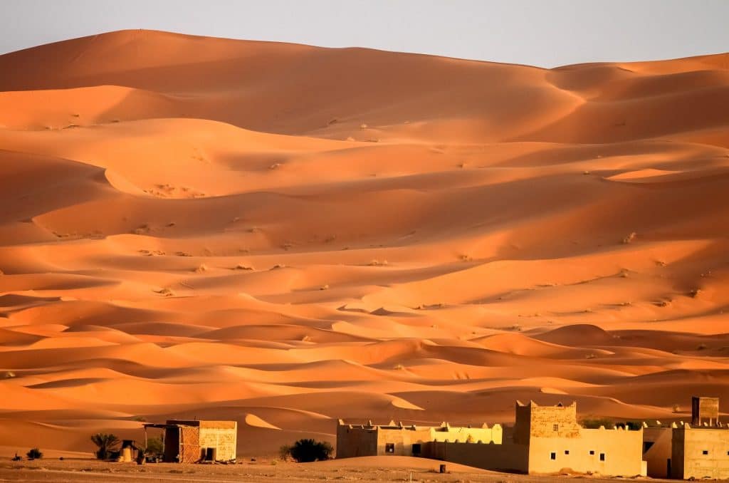 Sahara desert in Merzouga, Morocco