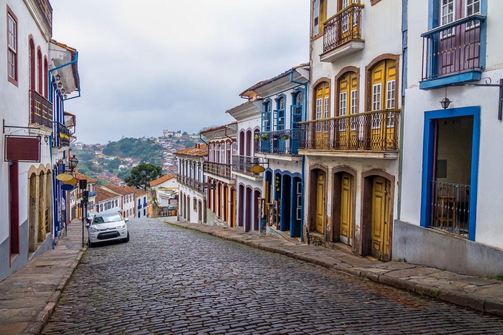 Street in Ouro Preto City 
