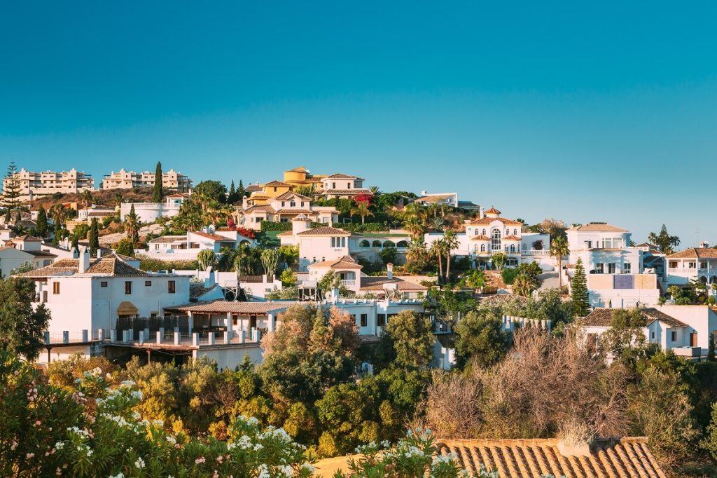 Andalusia Region, Summer View of Village, Spain