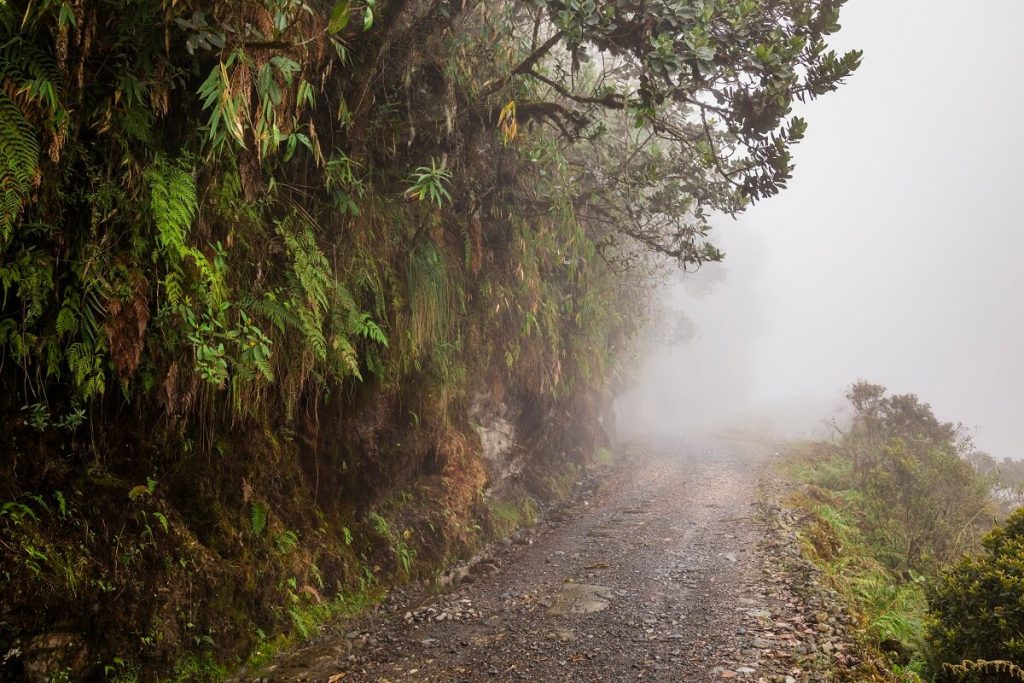 The Death Road in Bolivia