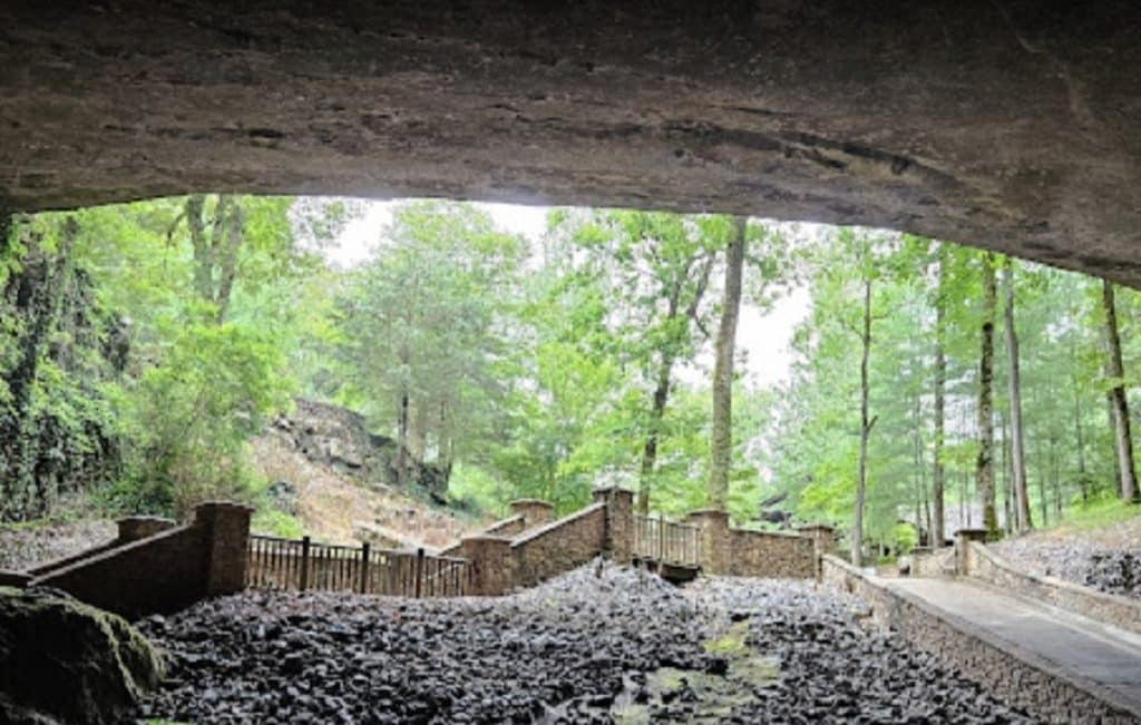 Cathedral Caverns State Park - Inside view of Entrance