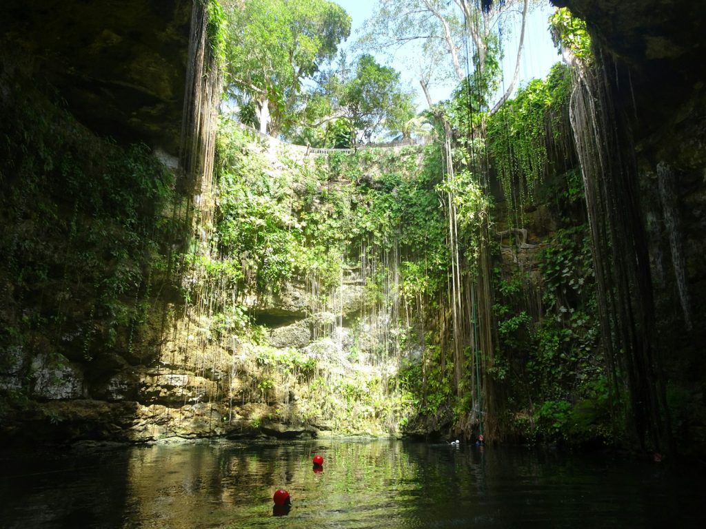 cenote ik-kil, mexico, and cave in Mexico