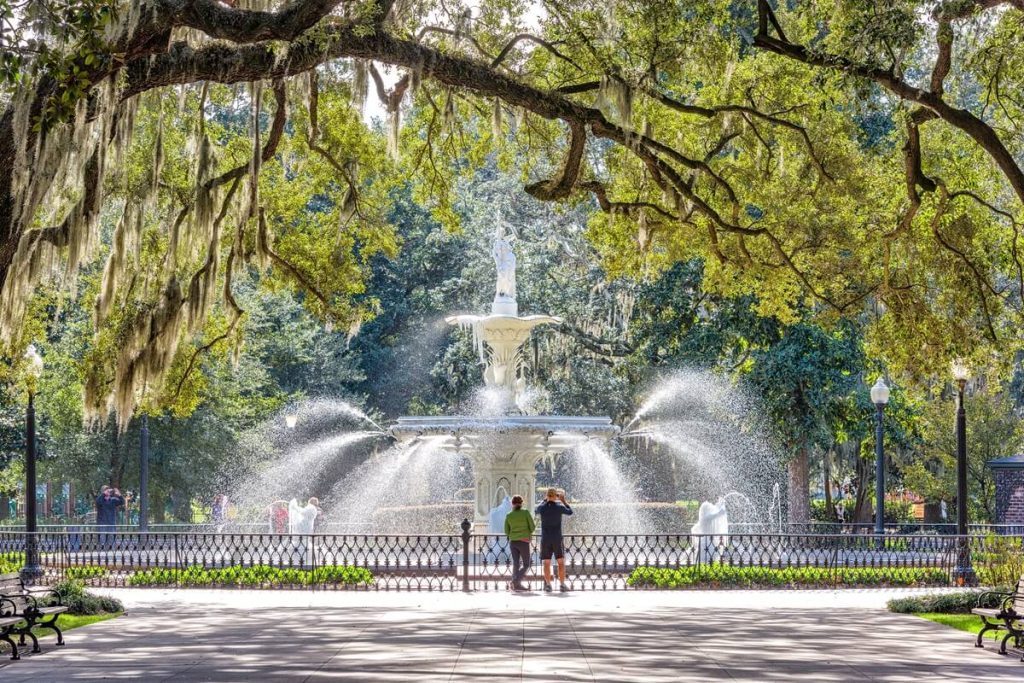 Forsyth Park, Savannah, Georgia, USA