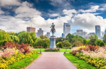 Public Garden in Boston, Massachusetts