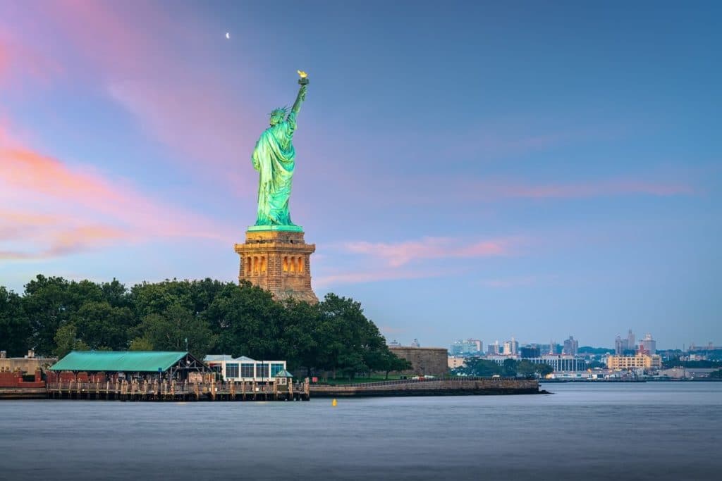 Statue of liberty in Newyork harbor